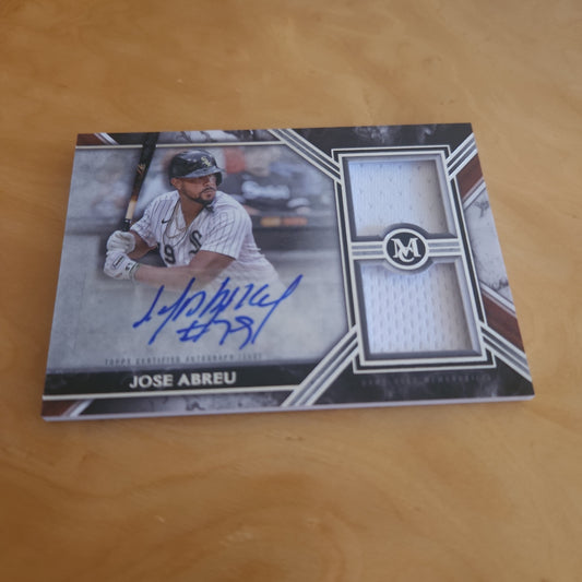 Topps MC Jose Abreu Auto Duel Jersey Patch 015/199 #SWDRA-JAB