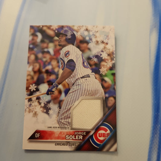 Topps Holiday Jorge Soler Jersey Patch #R-JS