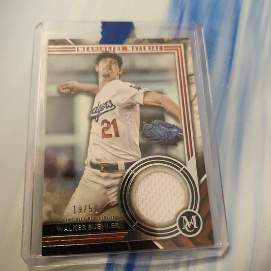 Topps MC Meaningful Material Walker Buehler Jersey Patch 19/50 #MMR2-WB