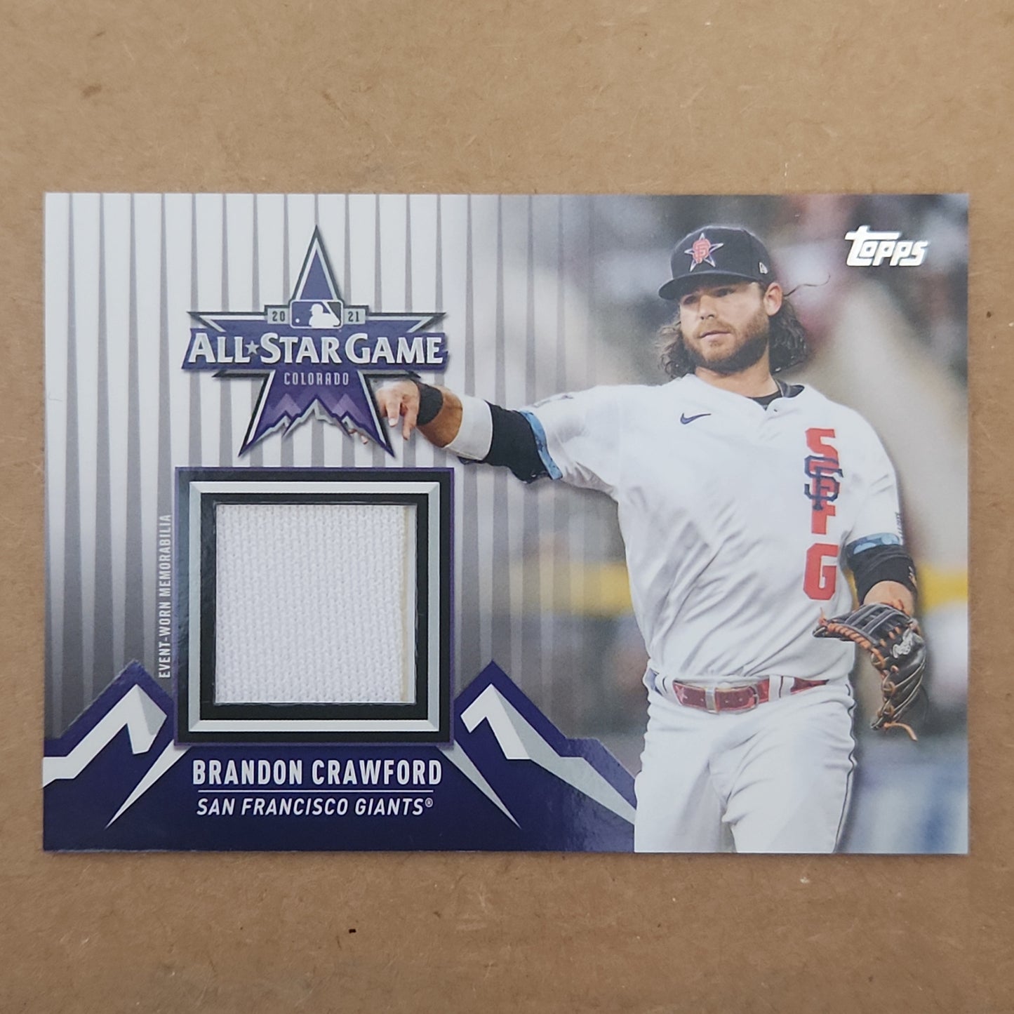 2021 Topps Update All-Star Stitches Jersey Relic Brandon Crawford #ASSC-BCR