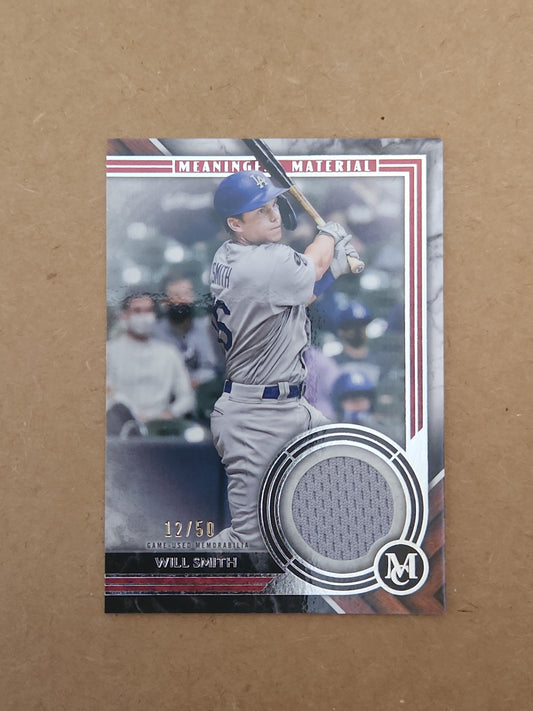 2022 Topps Meaningful Material Relic  Will Smith #MMR2-WS 12/50