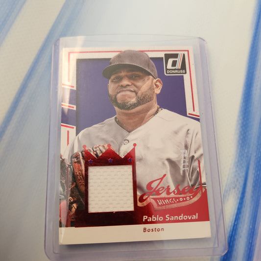 Panini Donruss Red Parallel Pablo Sandoval Jersey Patch 11/49 #JK-PS