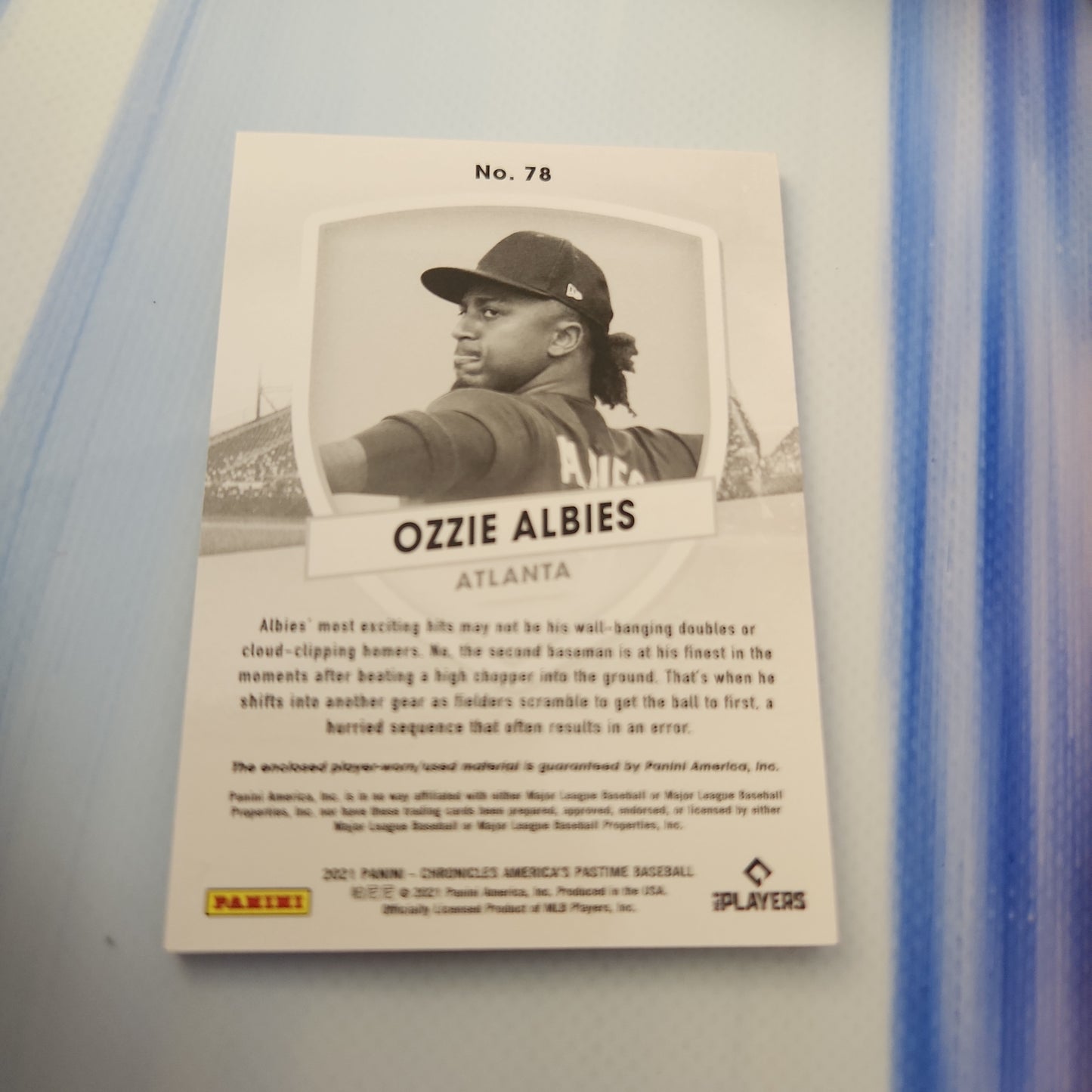 Panini Ozzie Albies Duo Jersey Patch #78