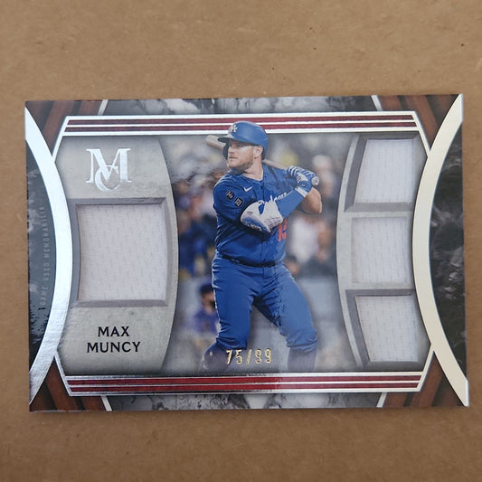 2022 Topps Museum Collection Primary Pieces Quad Relics Max Muncy MEM 75/99 NM-MT+