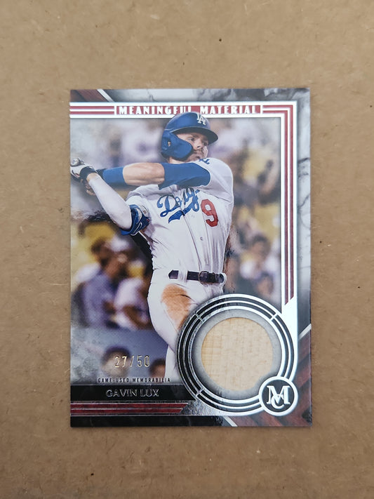 2022 Topps Meaningful Material Relic Bat Gavin Lux#MMR1-GL 27/50