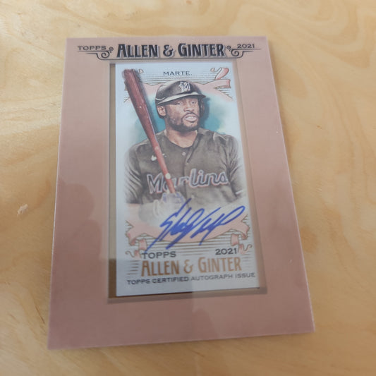 Topps Allen & Grinter Starling Marte Auto #FMA-SM