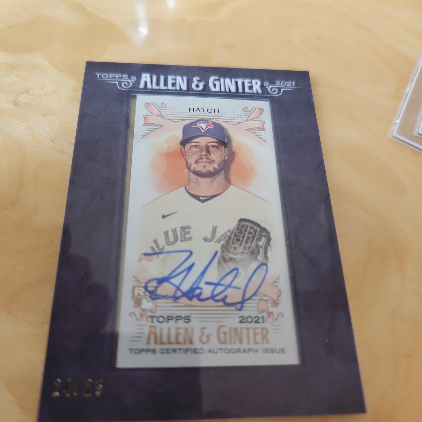 Topps Allen & Grinter Black Parallel Tom Hatch Auto 24/25 #FMA-THA