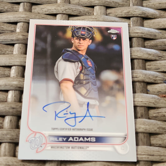 Topps Chrome Riley Adams Auto #RA-RA