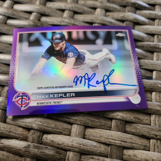 Topps Chrome Purple Parallel Max Kepler Auto 077/250  #CVA-MK