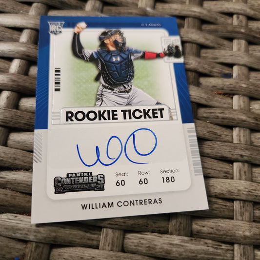 Panini Contenders Rookie Ticket William Contreras RC Auto #104