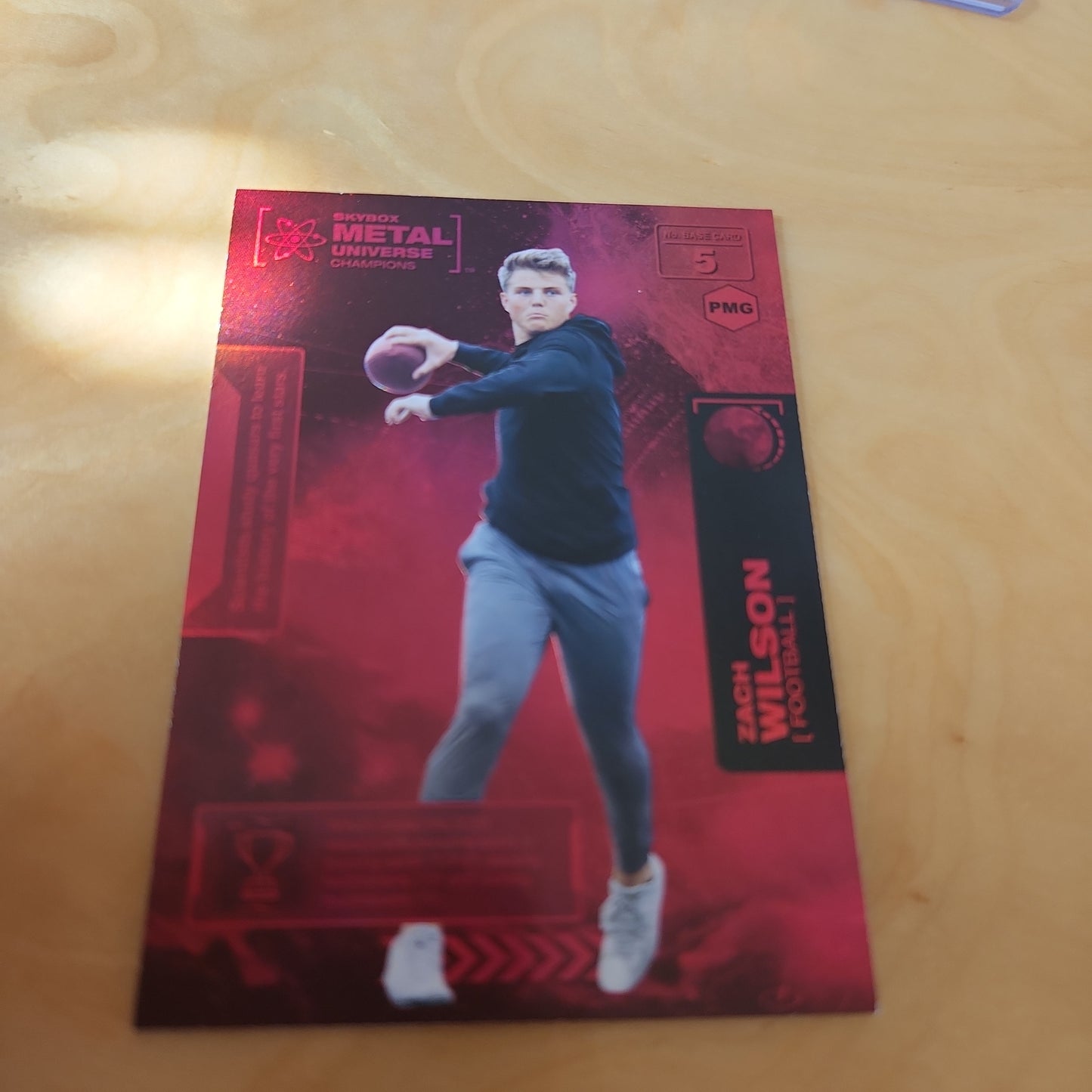 Sky Box Metal Universe Red Parallel Zach Wilson 147/150 #5