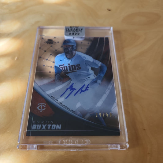 Topps Clearly Tek Byron Buxton Auto 29/50 #TEK-BB