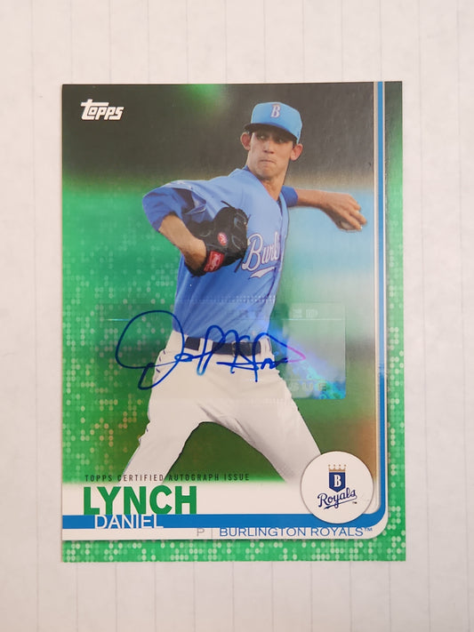 2019 Topps Pro Debut Green Auto 06/99 Daniel Lynch #111 Auto