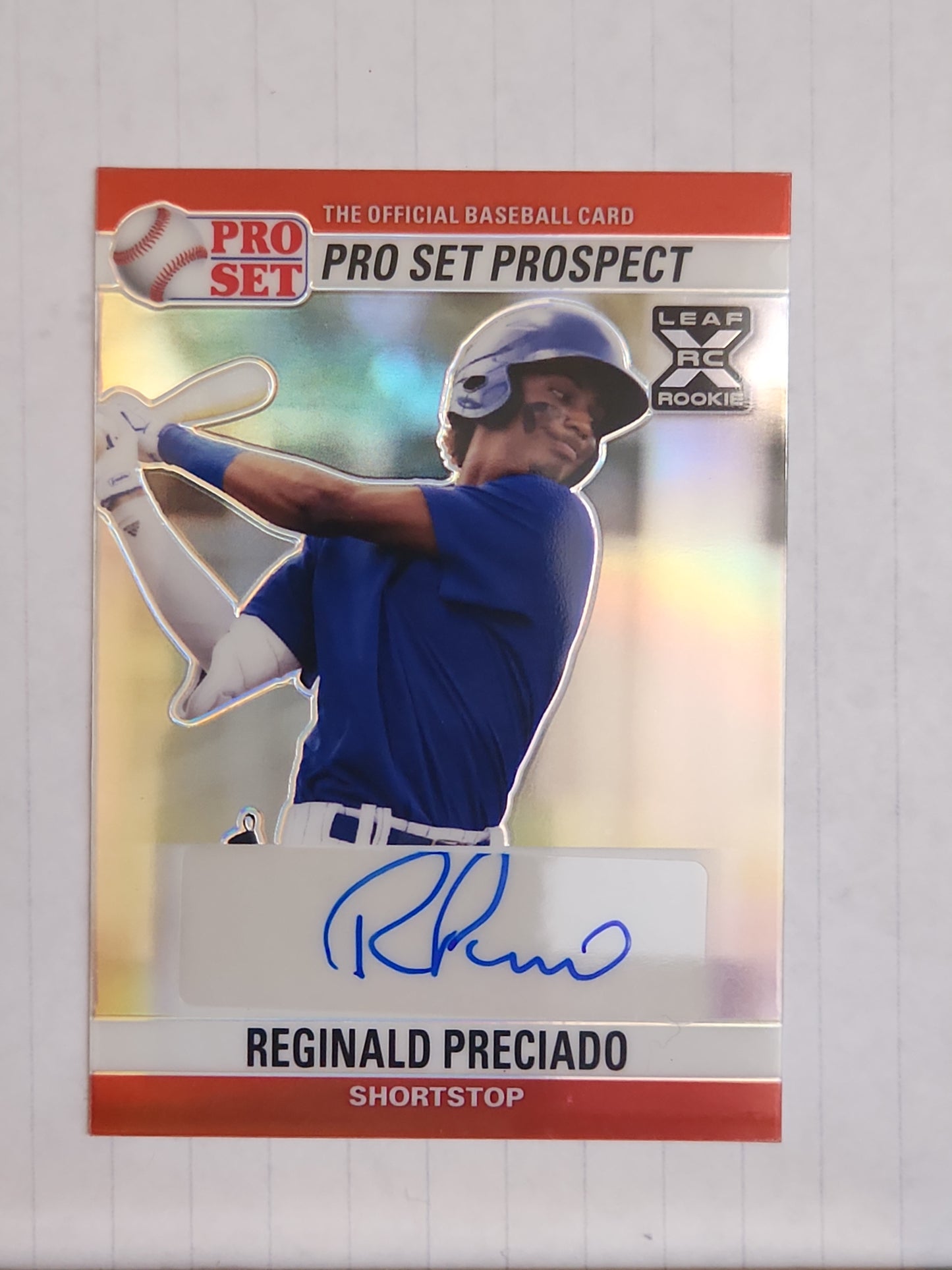 2021 Leaf Pro Set Metal 1990 Base Auto Reginald Preciado #PS0-RP1.1 Auto