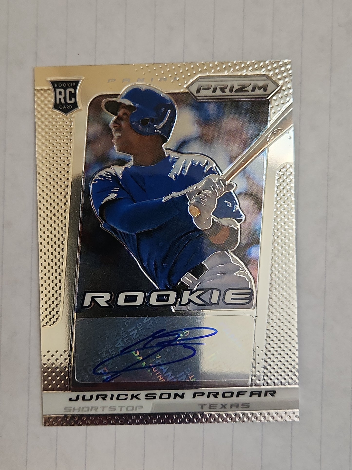 2013 Panini Prizm JURICKSON PROFAR #RJP Rookie AUTO - TEXAS RANGERS