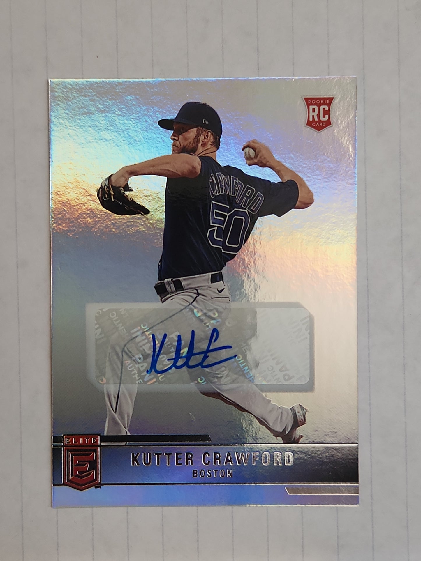 2022 Panini Chronicles Baseball Elite Kutter Crawford Rookie Autograph Red Sox