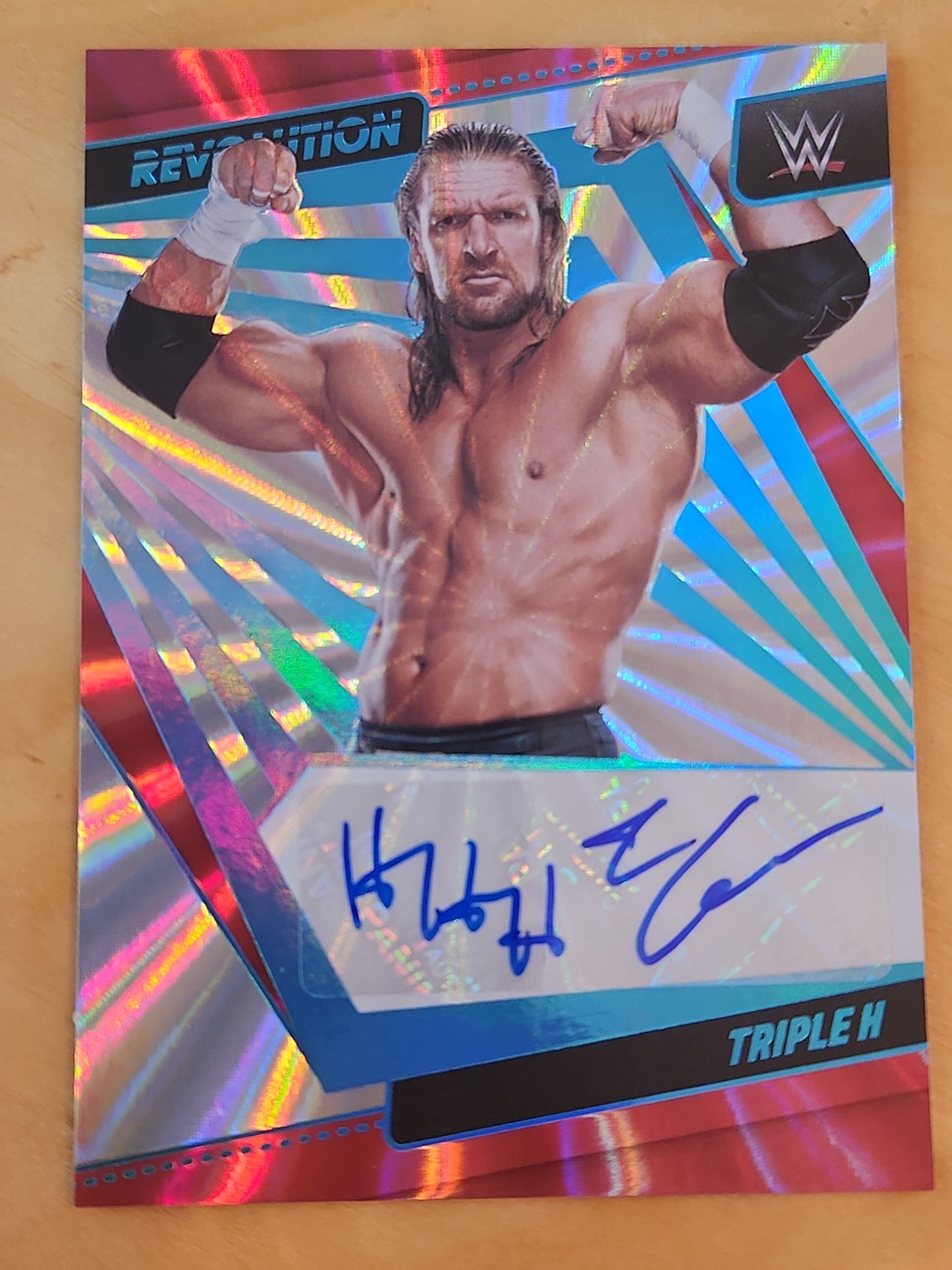 2022 PANINI REVOLUTION WWE TRIPLE H AUTO SUNBURST #d 98/99 #AG-HHH AUTOGRAPH