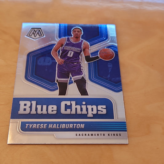 Panini Mosaic Blue Chips Tyrese Haliburton #5