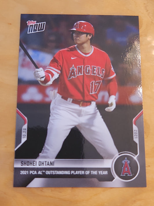 2021 Topps Now Players Choice Awards Shohei Ohtani Angels AL POY PCA9 /863