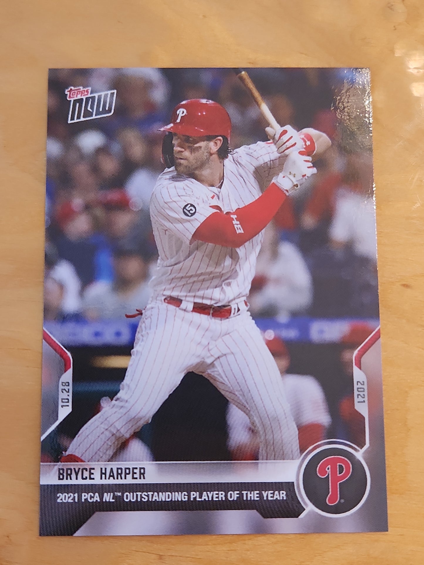 2021 Topps Now Players Choice Awards Bryce Harper Phillies NL OPOY PCA-10 PR863