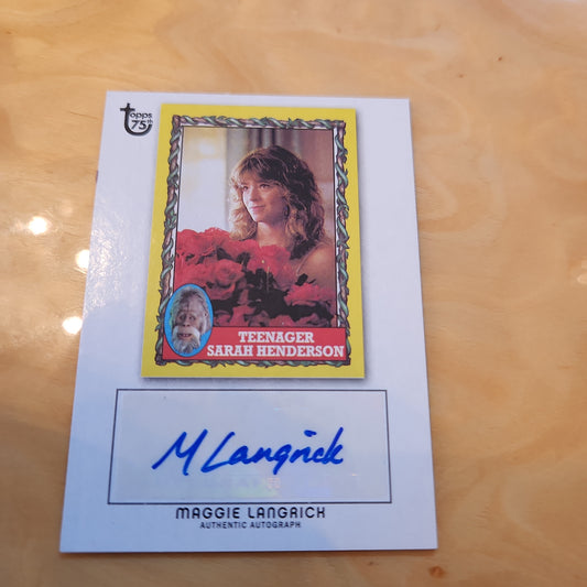 Topps 75th Anniversary Maggie Langrich Auto