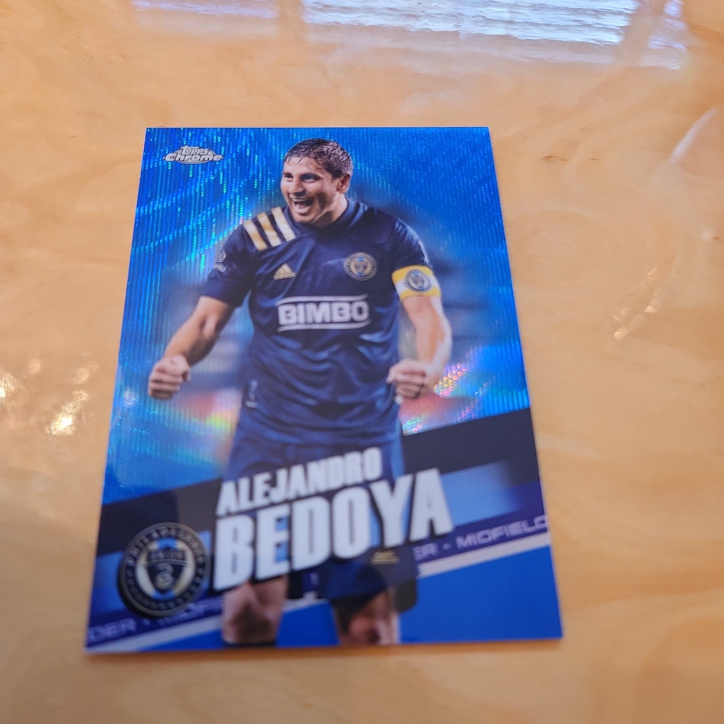 Topps Chrome Blue Parallel Refractor Alejndro Bedoya 108/199 #34