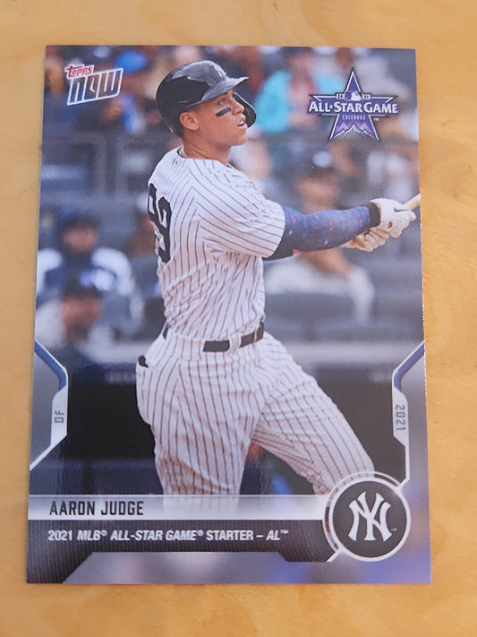 AARON JUDGE 2021 TOPPS NOW ALL-STAR GAME STARTER - AL CARD ASG-12 NY YANKEES