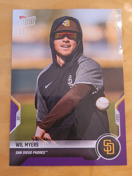 2021 Topps Now Parallel #00-423 WIL MYERS SAN DIEGO PADRES 22/25