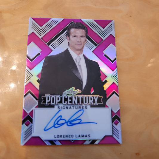 Leaf Pop Century Lorenzo Lamas Auto 2/15 #BA-LL1
