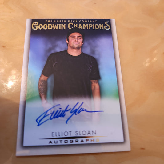 Upper Deck Goodwin Champions Elliot Sloan Auto #A-ES