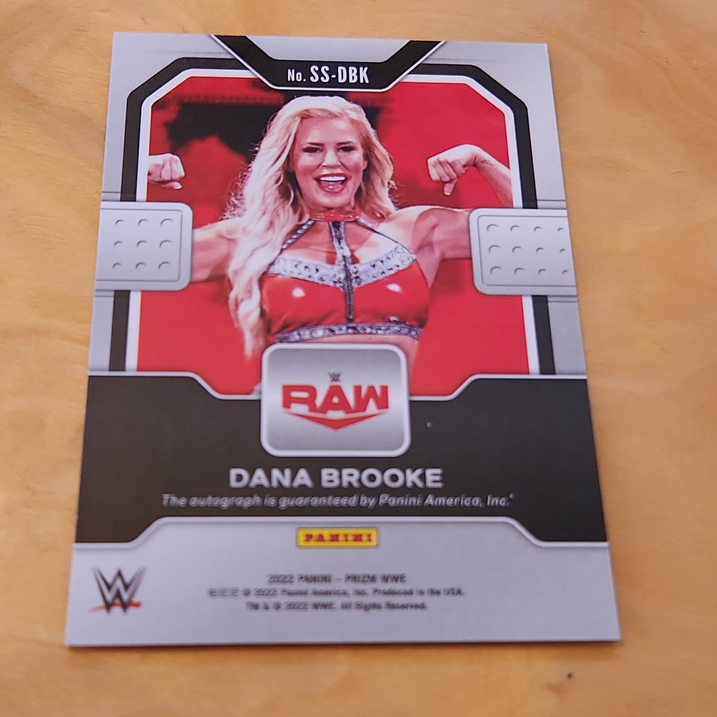 Panini Prizm Sensational Dana Brooke Auto #SS-DBK