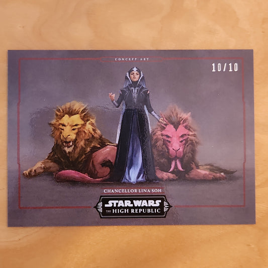 Star Wars The High Republic; 2021 Topps On-Demand; Red 10/10 #13 LINA SOH