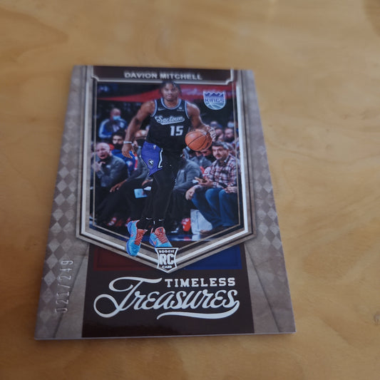 Panini Timeless Treasures Davion Mitchell RC 021/249 #444