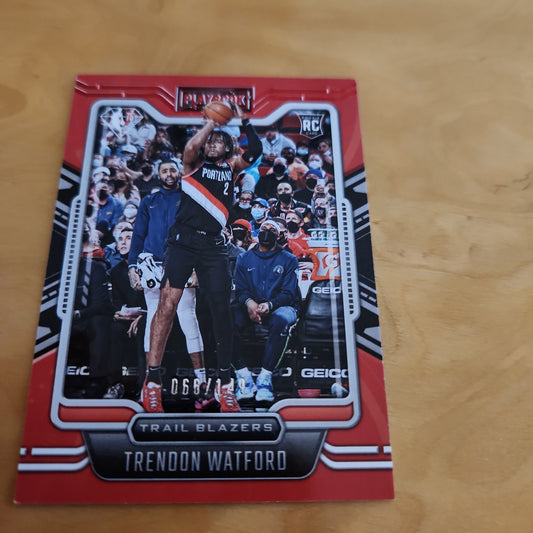 Panini Playbook Red Parallel Trendon Watford RC 066/149 #277