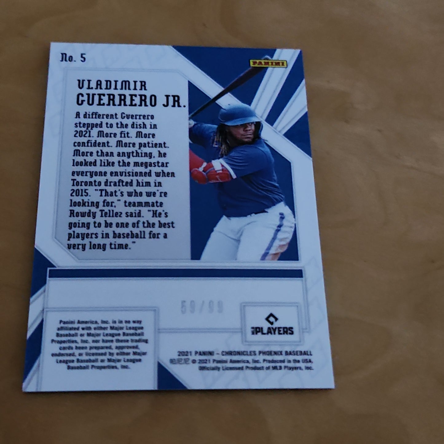 Panini Mosaic Purple Parallel Vladimir Guerrero Jr. 59/99 #5