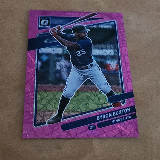 Panini Prizm Optic Pink Laser Byron Buxton 223/249 #151