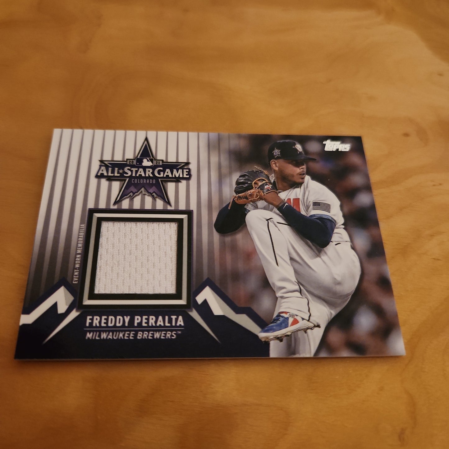 Topps All-Star Game Freddy Peralta Jersey Patch #ASSC-FPE