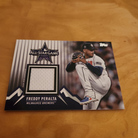 Topps All-Star Game Freddy Peralta Jersey Patch #ASSC-FPE