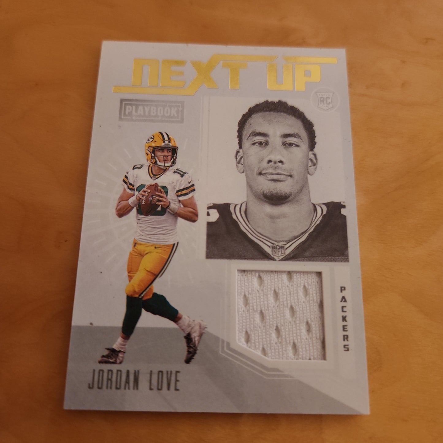 Panini Playbook Next Up Jordan Love Jersey Patch #NU-4