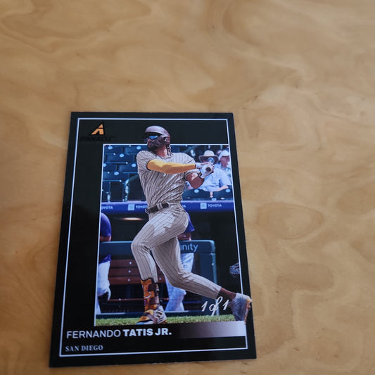Panini Pinnacle Black Parallel Fernando Tatis Jr. 1/1 #20