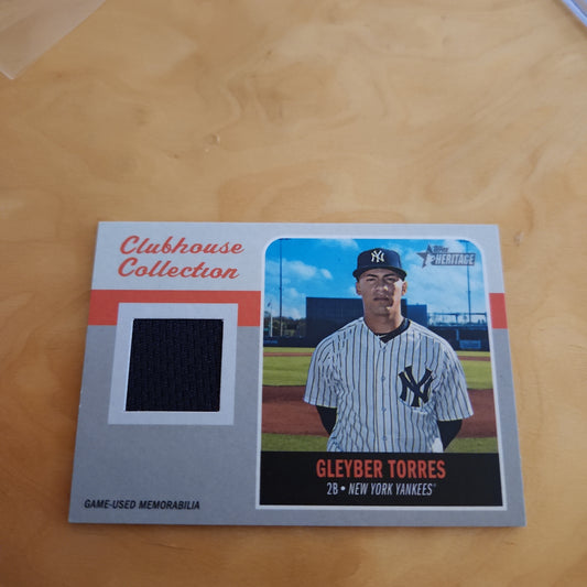 Topps Heritage Clubhouse Collections Gleyber Torres Relic #CCR-GT