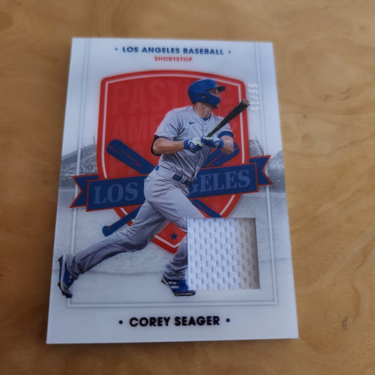 Panini Blue Parallel Corey Seager Relic 41/99 #85