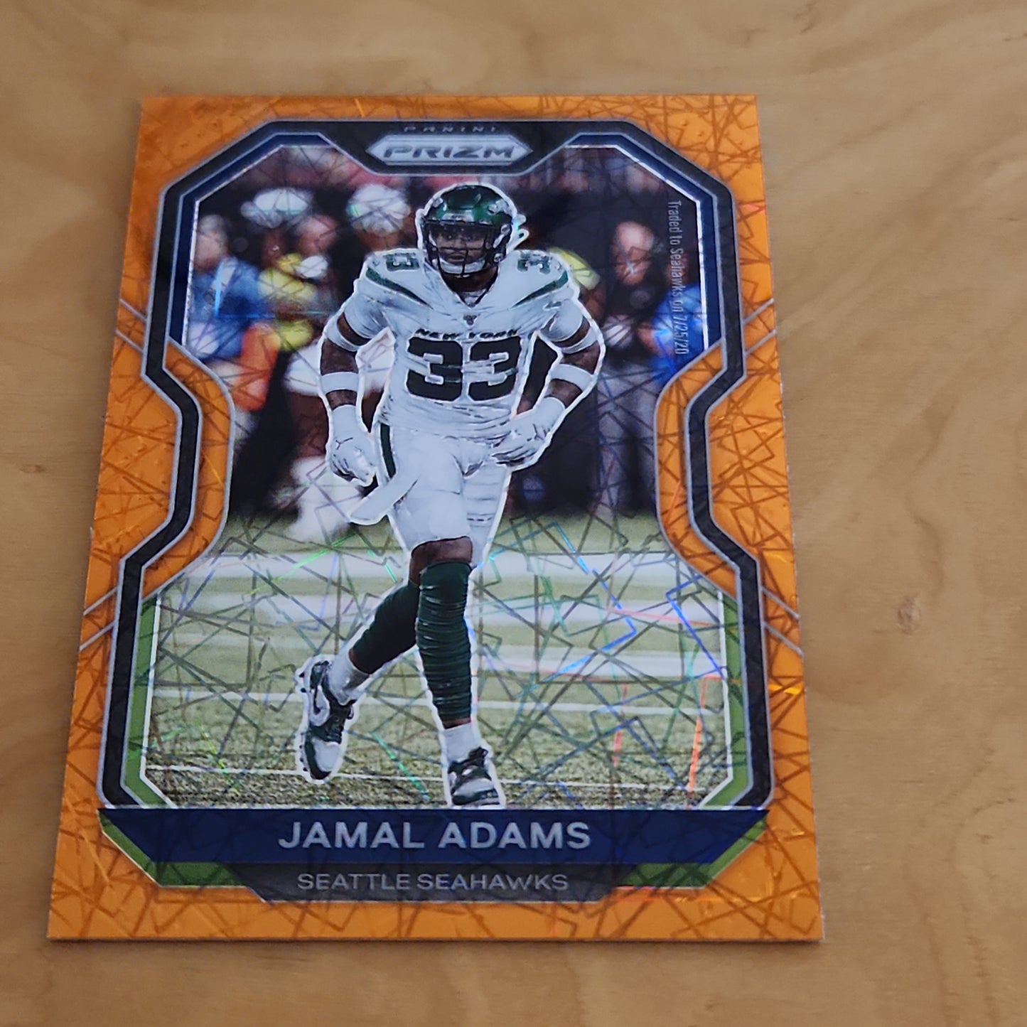 Panini Prizm Orange Lazer Jamal Adams #31