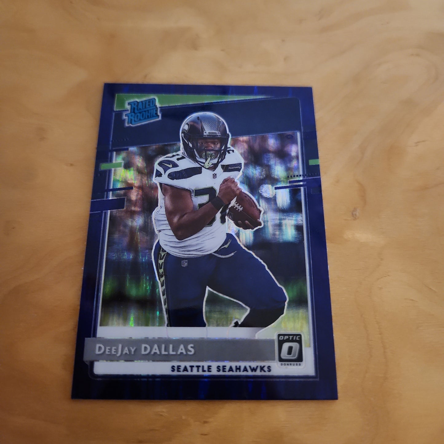 Panini Prizm Rated Rookie Blue Wave DeeJay Dallas #195