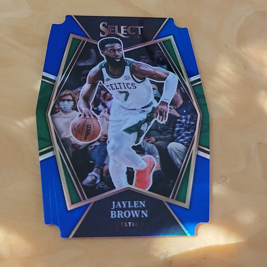 Panini Prizm Premier Level Select Blue Dye-Cut Jaylen Brown 061/249 #162