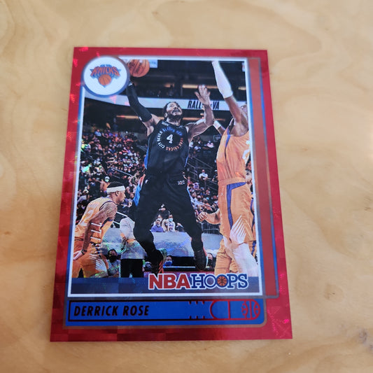 Panini NBA Hoops Red Parallel Derrick Rose #167