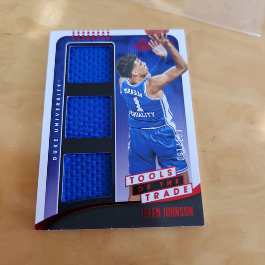 Panini Absolute Basketball Red Tools Of The Trade Jalen Brunson Triple Relic #ATT-JJ