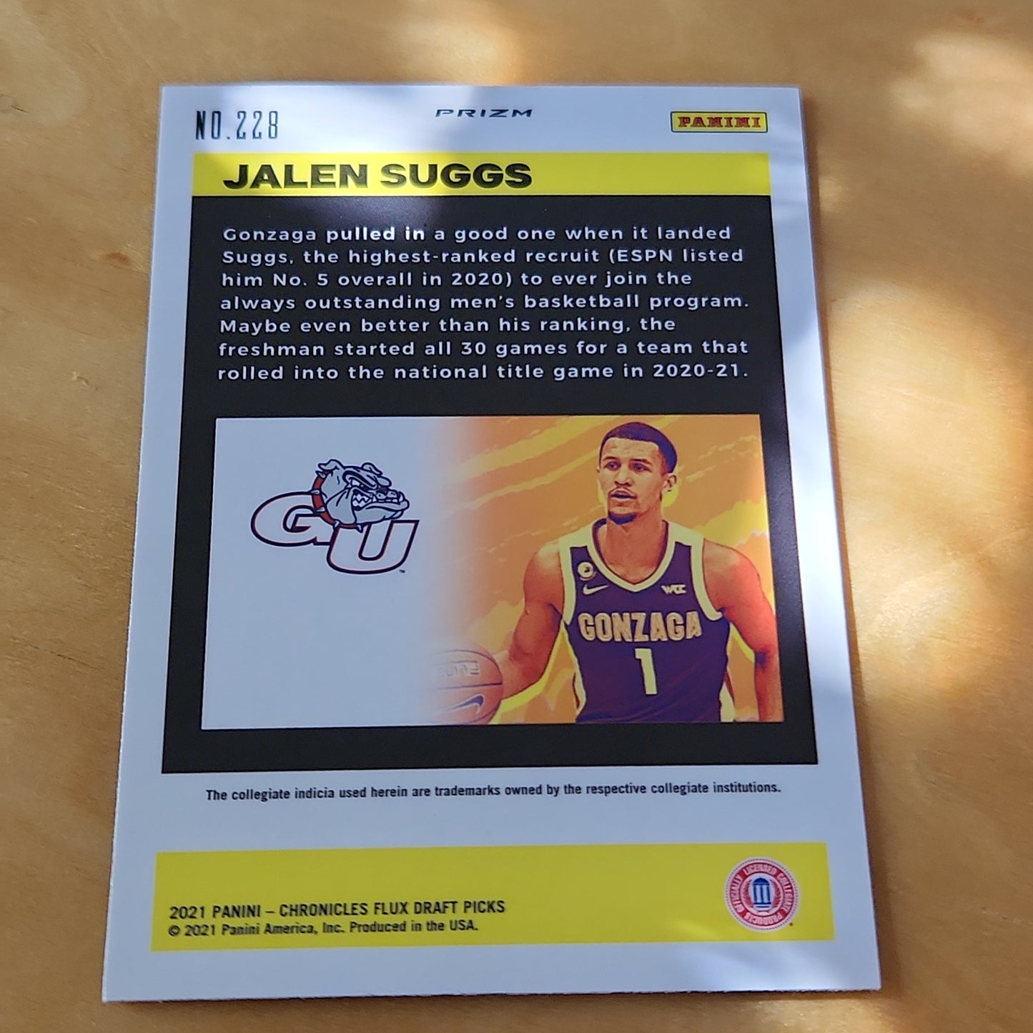 Panini Prizm Flux Holo Jalen Suggs RC #228
