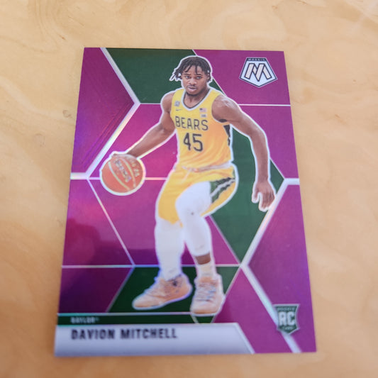 Panini Mosiac Prizm Purple Davion Mitchell RC 14/49 #260