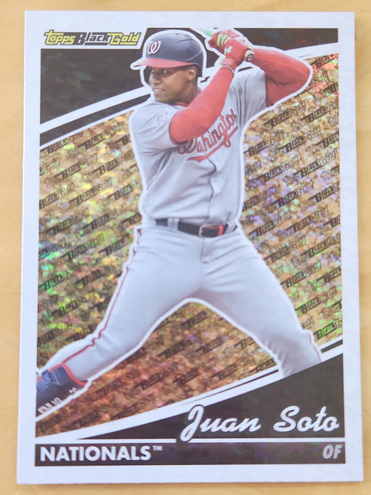 2022 Topps Update Juan Soto #BG-25 Black Gold Padres Nationals
